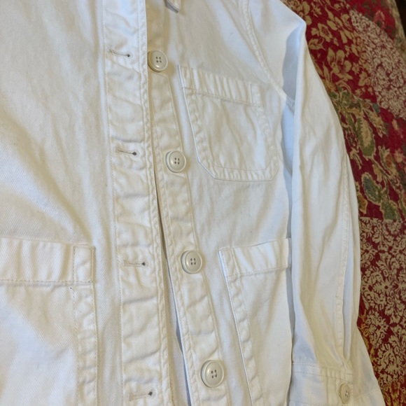 Madewell Ash Wood Chore Coat White Lightweight Jacket Size Small - Picture 5 of 9